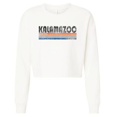 Vintage 1980s Style Kalamazoo Michigan Cropped Pullover Crew