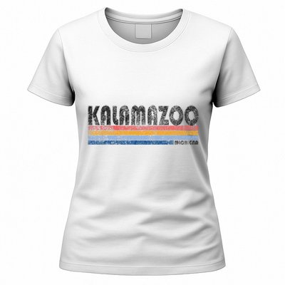 Vintage 1980s Style Kalamazoo Michigan Women's T-Shirt