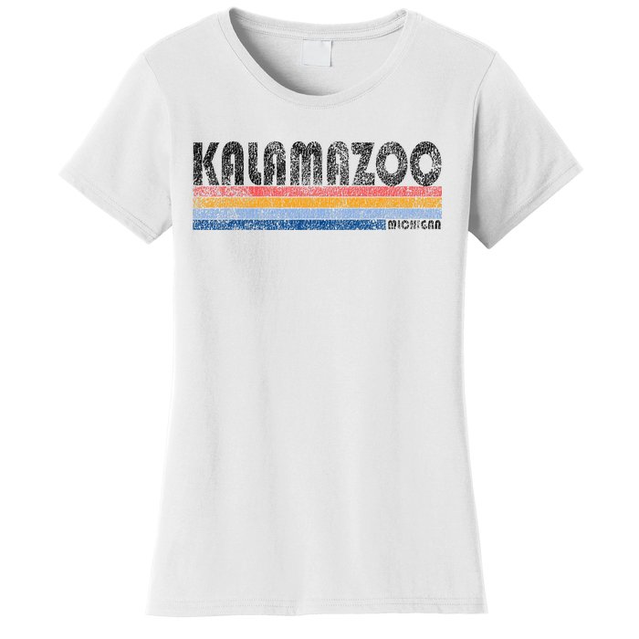 Vintage 1980s Style Kalamazoo Michigan Women's T-Shirt