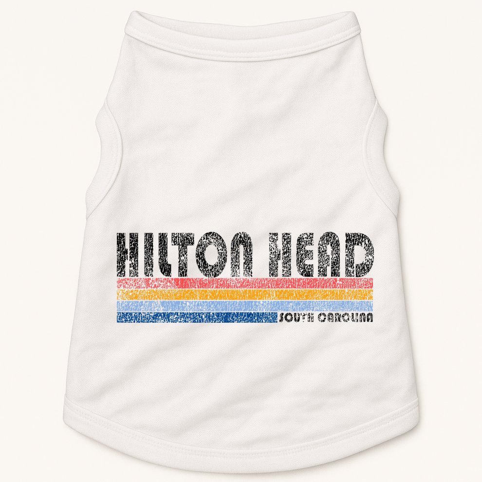 Vintage 1980s Style Hilton Head South Carolina Doggie Tank