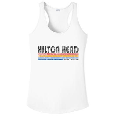 Vintage 1980s Style Hilton Head South Carolina Ladies PosiCharge Competitor Racerback Tank