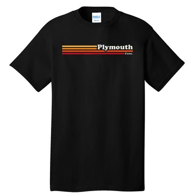 Vintage 1980s Style Plymouth Connecticut Tall T-Shirt