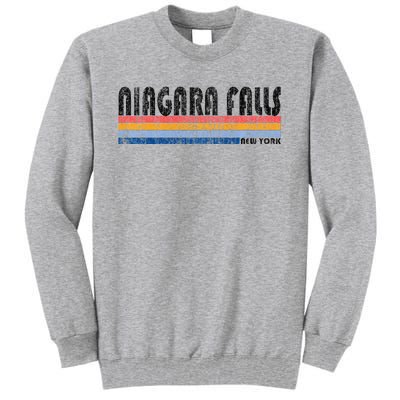 Vintage 1980s Style Niagara Falls Ny Tall Sweatshirt