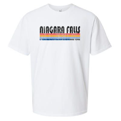 Vintage 1980s Style Niagara Falls Ny Sueded Cloud Jersey T-Shirt