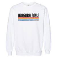 Vintage 1980s Style Niagara Falls Ny Garment-Dyed Sweatshirt