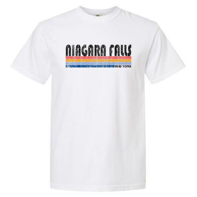 Vintage 1980s Style Niagara Falls Ny Garment-Dyed Heavyweight T-Shirt