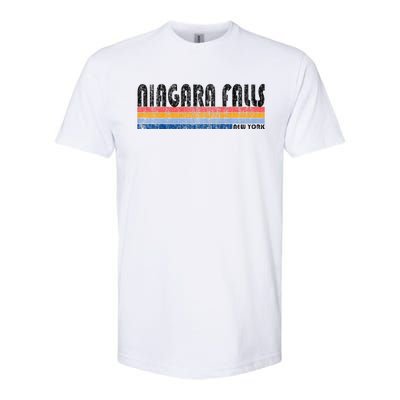 Vintage 1980s Style Niagara Falls Ny Softstyle CVC T-Shirt