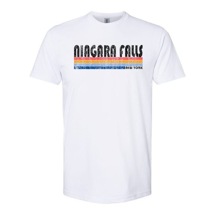 Vintage 1980s Style Niagara Falls Ny Softstyle CVC T-Shirt