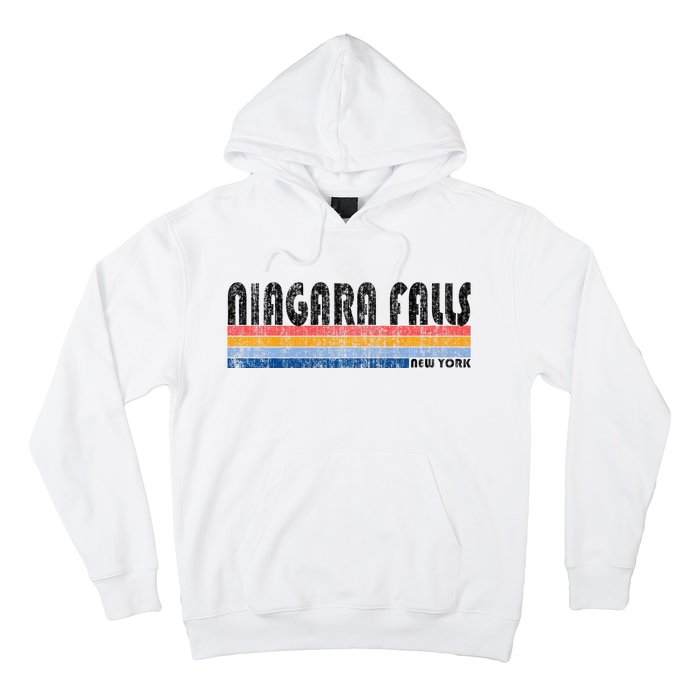 Vintage 1980s Style Niagara Falls Ny Hoodie