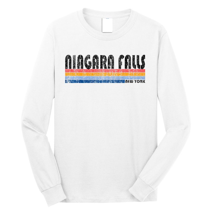 Vintage 1980s Style Niagara Falls Ny Long Sleeve Shirt