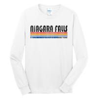 Vintage 1980s Style Niagara Falls Ny Tall Long Sleeve T-Shirt