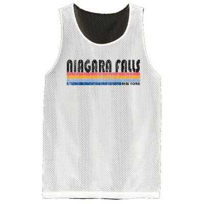 Vintage 1980s Style Niagara Falls Ny Mesh Reversible Basketball Jersey Tank