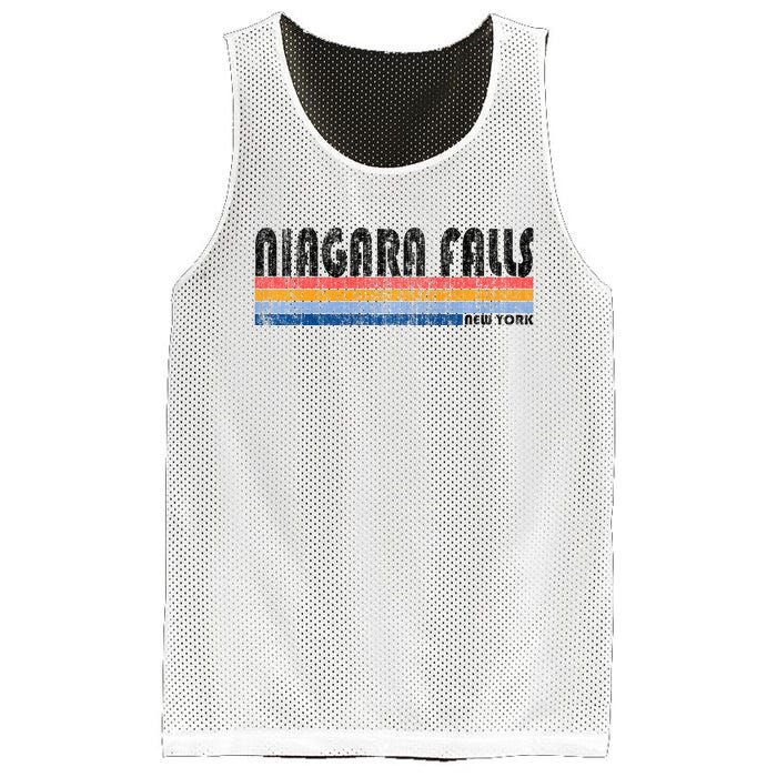 Vintage 1980s Style Niagara Falls Ny Mesh Reversible Basketball Jersey Tank