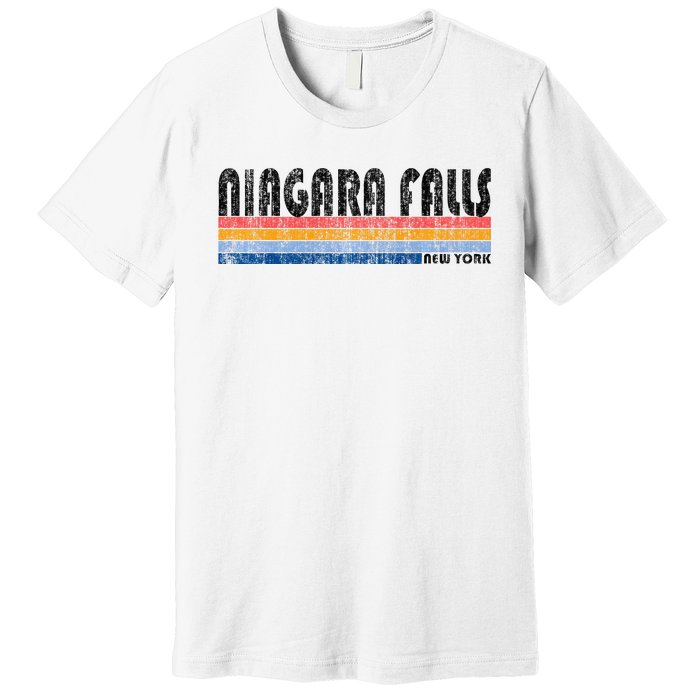 Vintage 1980s Style Niagara Falls Ny Premium T-Shirt