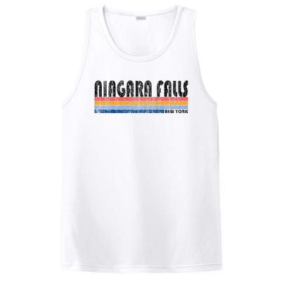 Vintage 1980s Style Niagara Falls Ny PosiCharge Competitor Tank