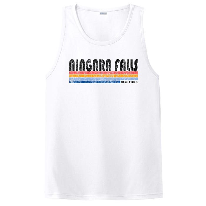 Vintage 1980s Style Niagara Falls Ny PosiCharge Competitor Tank