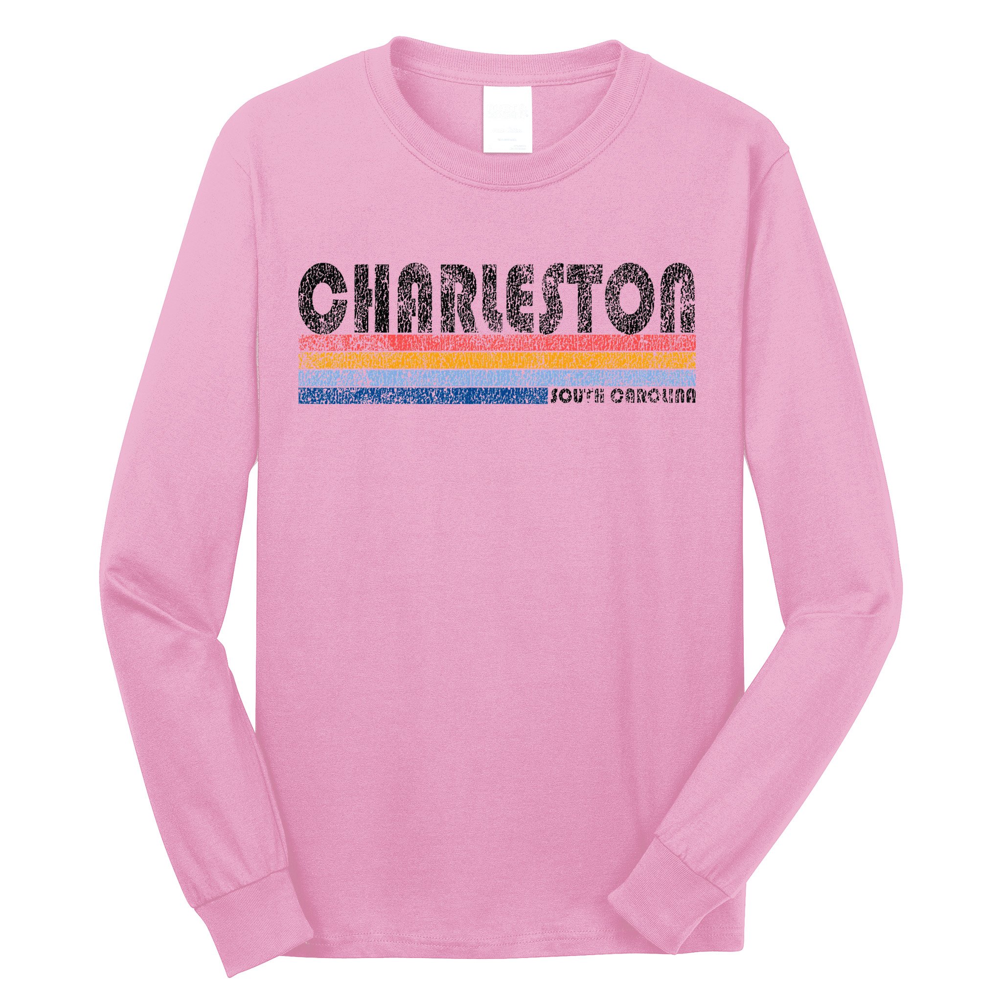 Vintage 1980s Style Charleston South Carolina Long Sleeve Shirt