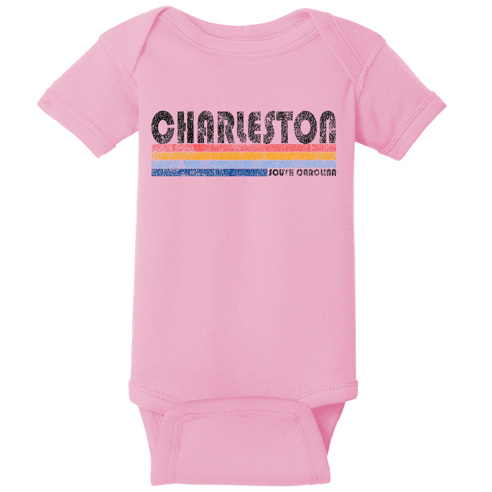 Vintage 1980s Style Charleston South Carolina Baby Bodysuit