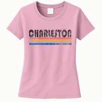 Vintage 1980s Style Charleston South Carolina Womens T-Shirt