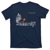 Vintage 1980s Style Breckenridge CO Skiing T-Shirt