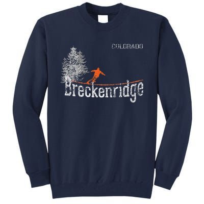 Vintage 1980s Style Breckenridge CO Skiing Tall Sweatshirt