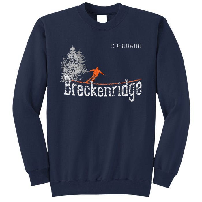 Vintage 1980s Style Breckenridge CO Skiing Tall Sweatshirt