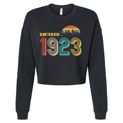 Vintage 1923 Sun Wilderness 100th Birthday Cropped Pullover Crew