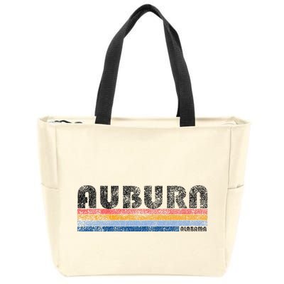 Vintage 1980s Style Auburn Alabama Zip Tote Bag