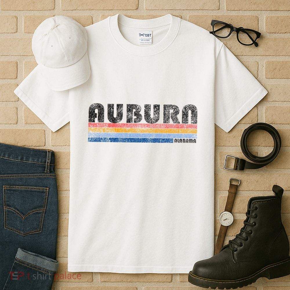 Vintage 1980s Style Auburn Alabama Tall T-Shirt