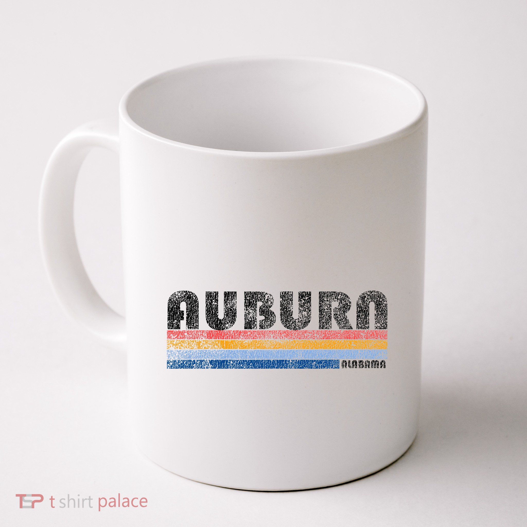 Vintage 1980s Style Auburn Alabama Mug