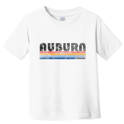 Vintage 1980s Style Auburn Alabama Toddler T-Shirt