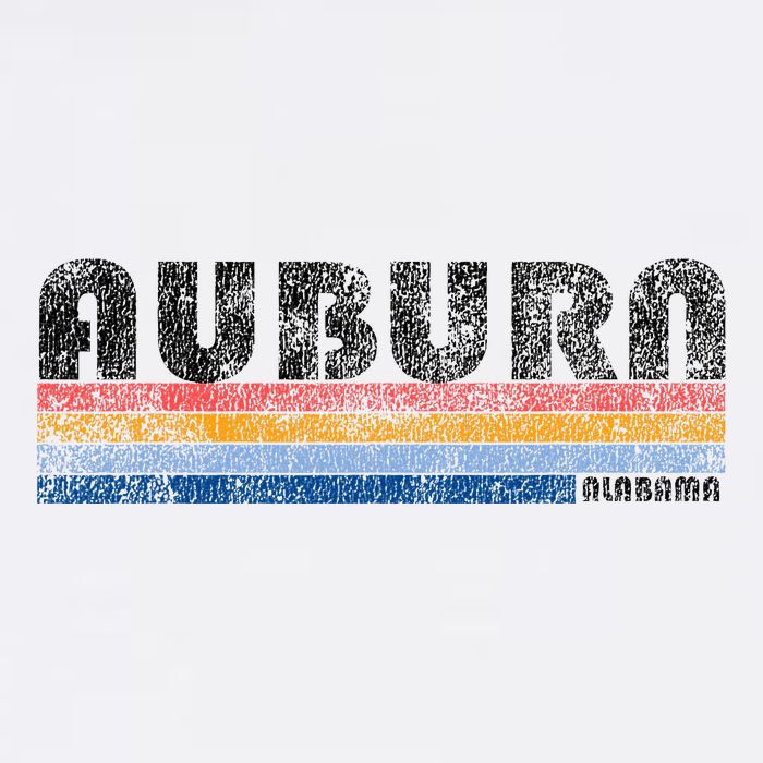 Vintage 1980s Style Auburn Alabama Toddler T-Shirt