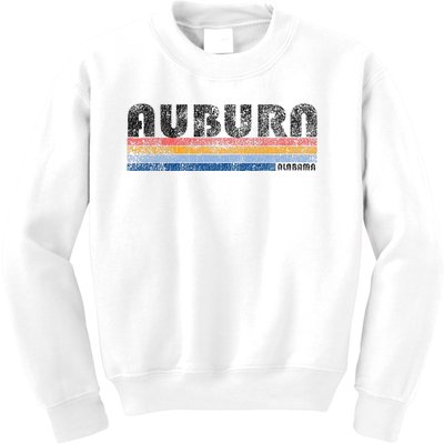 Vintage 1980s Style Auburn Alabama Kids Sweatshirt