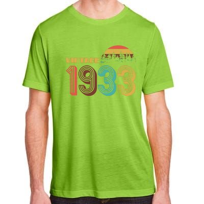 Vintage 1933 Sun Wilderness 90th Birthday Adult ChromaSoft Performance T-Shirt