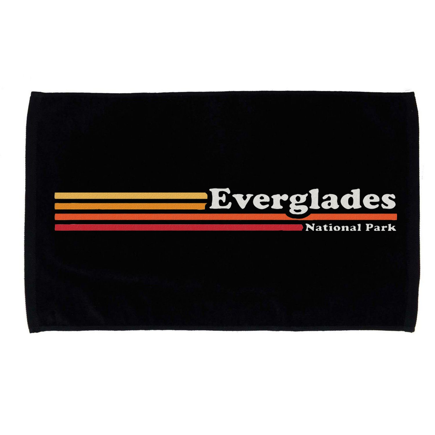 Vintage 1980s Style Everglades National Park Microfiber Hand Towel