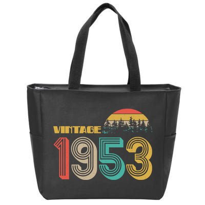 Vintage 1953 Sun Wilderness 70th Birthday Zip Tote Bag