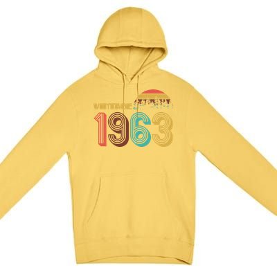 Vintage 1963 Sun Wilderness 60th Birthday Premium Pullover Hoodie