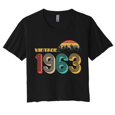 Vintage 1963 Sun Wilderness 60th Birthday Crop Top