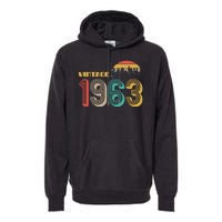 Vintage 1963 Sun Wilderness 60th Birthday Premium Hoodie