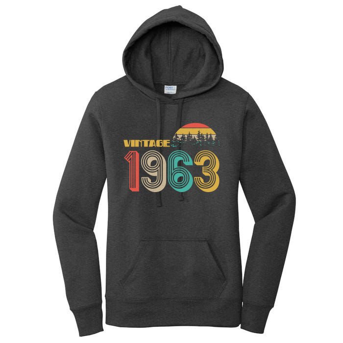 Vintage 1963 Sun Wilderness 60th Birthday Women's Pullover Hoodie