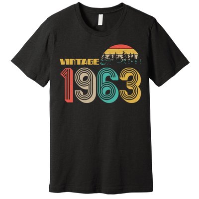 Vintage 1963 Sun Wilderness 60th Birthday Premium T-Shirt