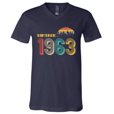 Vintage 1963 Sun Wilderness 60th Birthday V-Neck T-Shirt