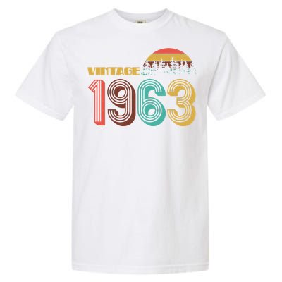 Vintage 1963 Sun Wilderness 60th Birthday Garment-Dyed Heavyweight T-Shirt