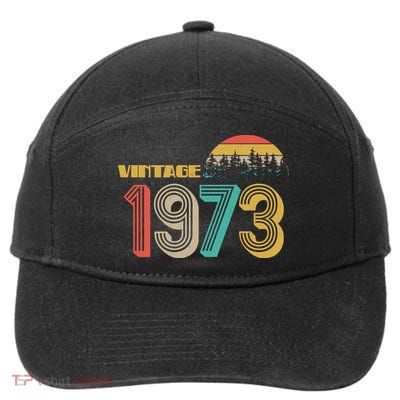 Vintage 1973 Sun Wilderness 50th Birthday 7-Panel Snapback Hat