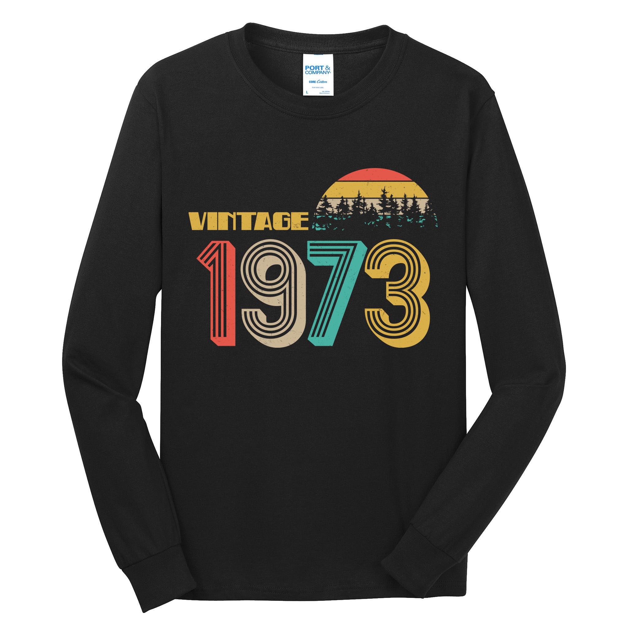 Vintage 1973 Sun Wilderness 50th Birthday Tall Long Sleeve T-Shirt