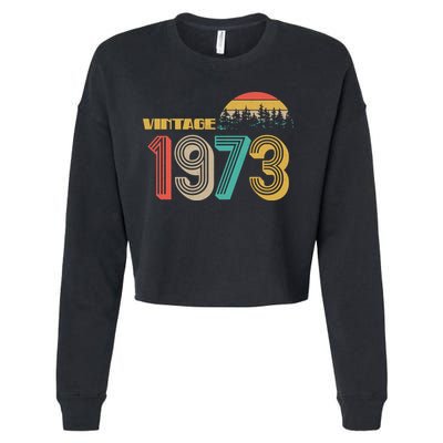 Vintage 1973 Sun Wilderness 50th Birthday Cropped Pullover Crew