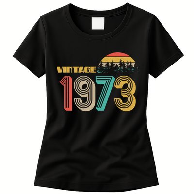 Vintage 1973 Sun Wilderness 50th Birthday Womens T-Shirt