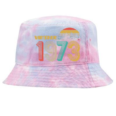 Vintage 1973 Sun Wilderness 50th Birthday Tie-Dyed Bucket Hat