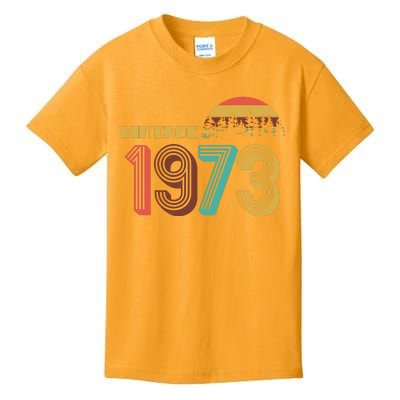 Vintage 1973 Sun Wilderness 50th Birthday Kids T-Shirt