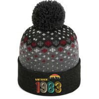 Vintage 1983 Sun Wilderness 40th Birthday The Baniff Cuffed Pom Beanie